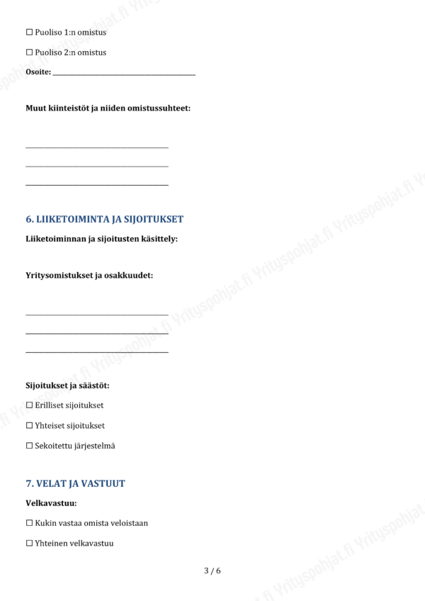 Avioehtosopimus - Muokattava Pohja - Image 3
