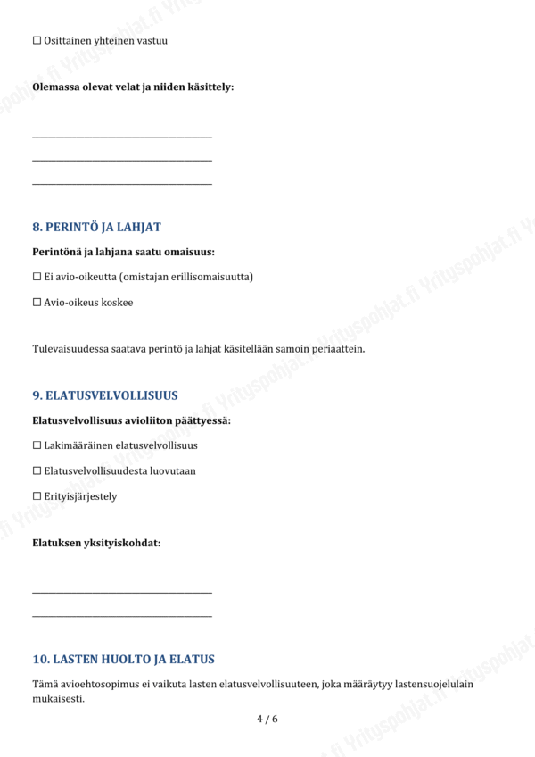 Avioehtosopimus - Muokattava Pohja - Image 4