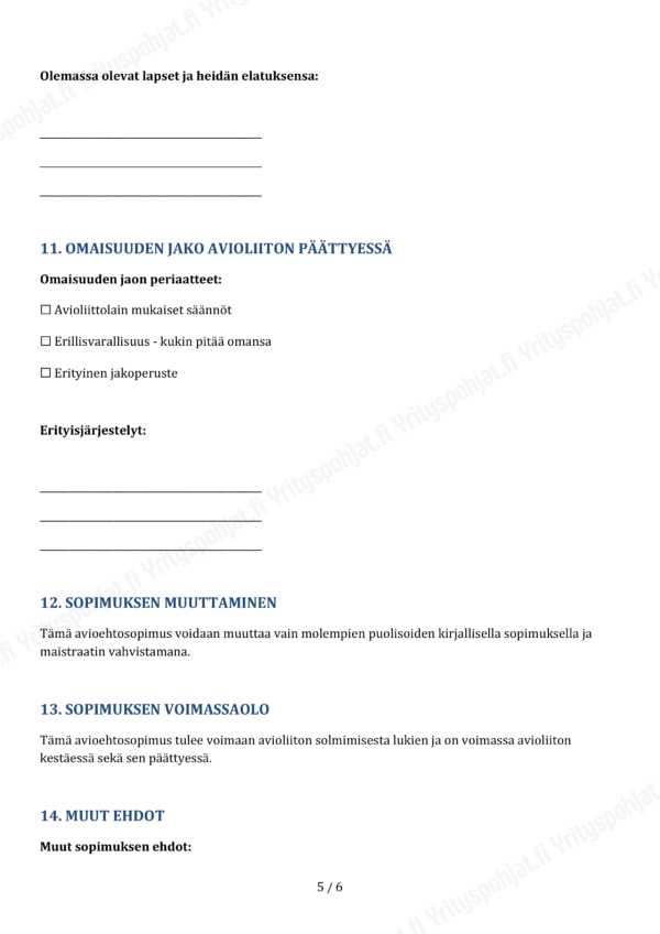 Avioehtosopimus - Muokattava Pohja - Image 5