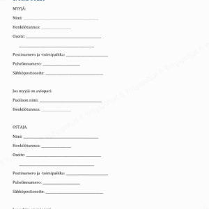 Esisopimus Kiinteistön Kaupasta - Muokattava Pohja