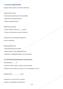 Esisopimus Kiinteistön Kaupasta - Muokattava Pohja - Image 7