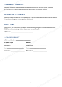 Harjoittelusopimus - Muokattava Word & PDF - Image 3