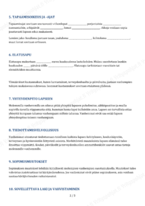 Huoltajuussopimus - Muokattava Pohja - Image 2
