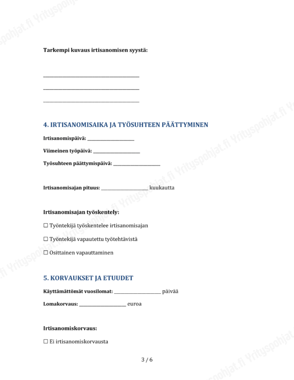 Irtisanomissopimus - Muokattava Pohja - Image 3