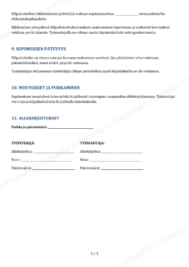 Kilpailukieltosopimus - Muokattava Word & PDF Pohja - Image 3