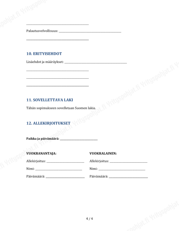 Maanvuokrasopimus - Muokattava Pohja - Image 4