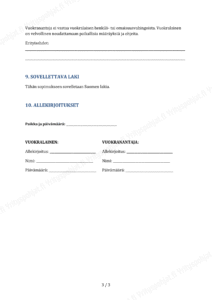 Mökin vuokrasopimus - Muokattava Word & PDF - Image 3