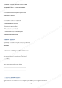 Nollatuntisopimus - Word & PDF Pohja - Image 5