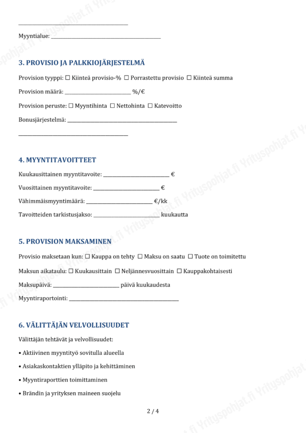 Provisiomyyntisopimus - Muokattava Pohja - Image 2
