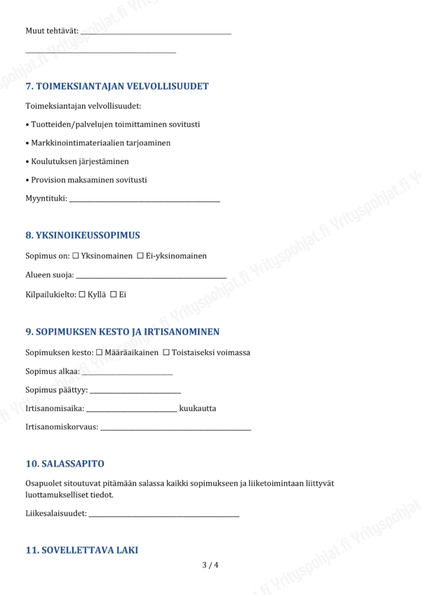 Provisiomyyntisopimus - Muokattava Pohja - Image 3