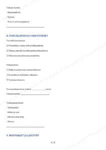 Urakkasopimus - Urakointisopimus Muokattava Pohja - Image 6