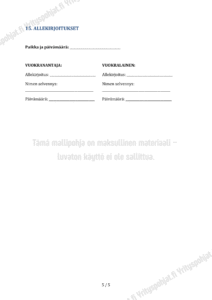 Autotallin Vuokrasopimus - Word ja PDF Mallipohja - Image 5