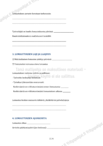 Lomautuskirje - Muokattava Mallipohja - Image 2
