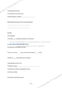 Osa-aikatyösopimus - Word & PDF Mallipohja - Image 2