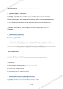 Sivutoimisopimus - Word & PDF Mallipohja - Image 2